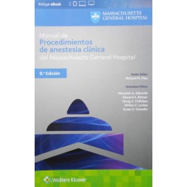 Manual de procedimientos de anestesia clínica del Massachusetts General Hospital - Envío Gratuito