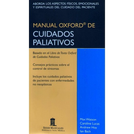 Manual Oxford de Cuidados Paliativos - Envío Gratuito