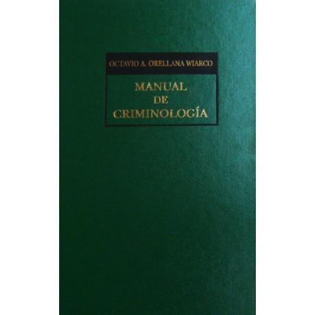 Manual de criminología - Envío Gratuito