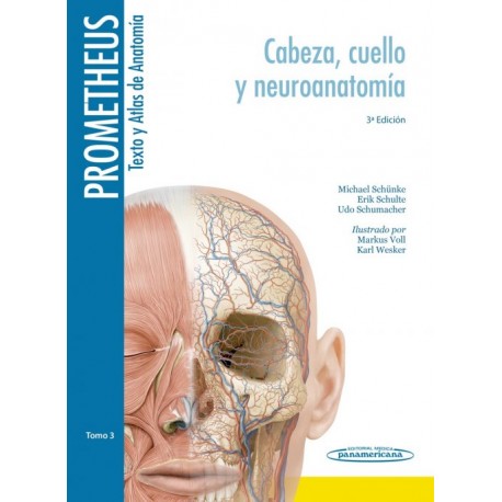 Prometheus. Texto y Altas de Anatomía 3. Cabeza, Cuello y Neuroanatomía - Envío Gratuito